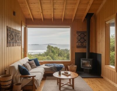 Cabaña vista al mar